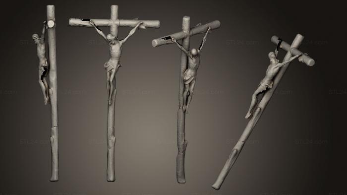 Кресты и распятия (Распятие Сан-Хуан-де-Диос, KRS_0198) 3D модель для ЧПУ станка